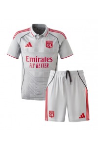 Fotbalové Dres Olympique Lyonnais Dětské Třetí Oblečení 2025-26 Krátký Rukáv (+ trenýrky)